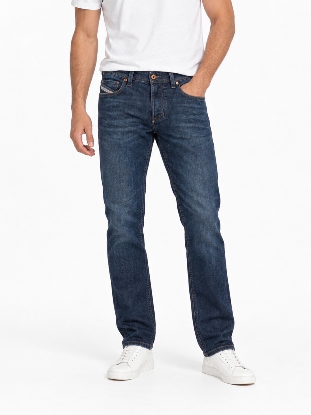 Diesel Larkee Men’s Jeans Dark Wash Blue Denim Straight Classic Fit Size 30x32